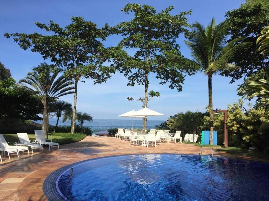 Casa Deliciosa Em Condo C/ Piscina Frente Ao Mar Sao Sebastiao  Kültér fotó