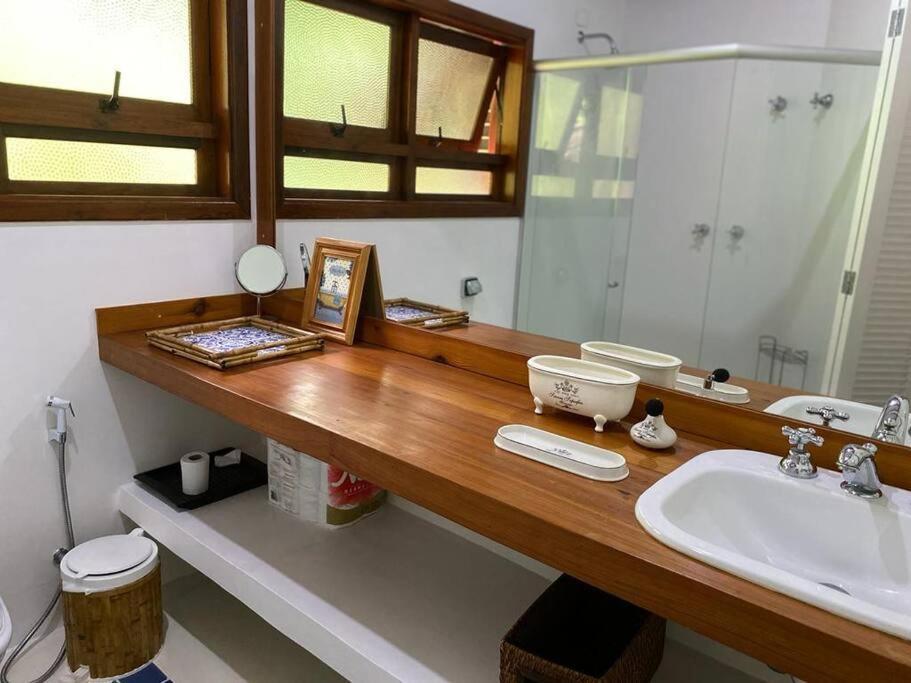Casa Deliciosa Em Condo C/ Piscina Frente Ao Mar Sao Sebastiao  Kültér fotó
